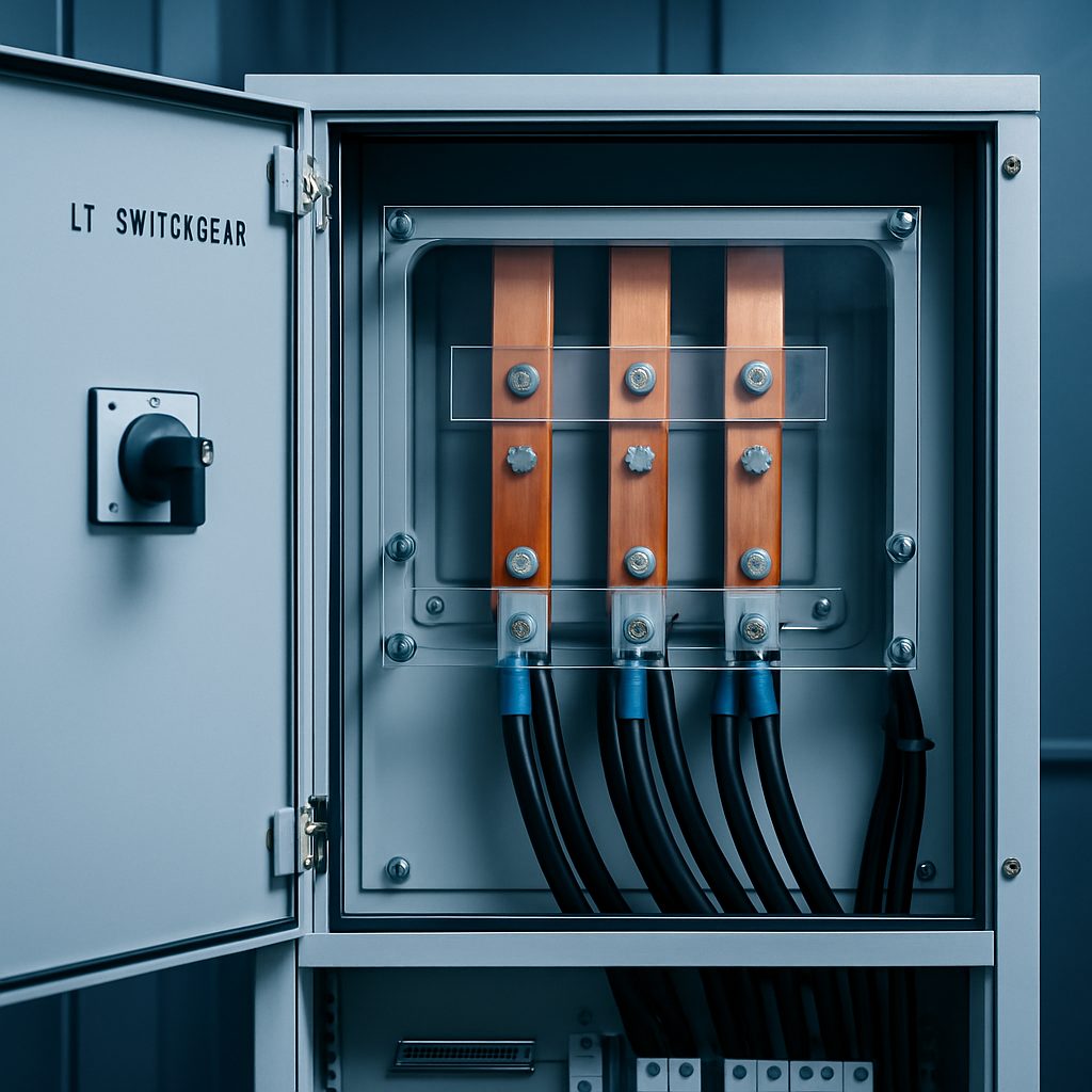 Electrical scope — LT switchgear and copper busbars
